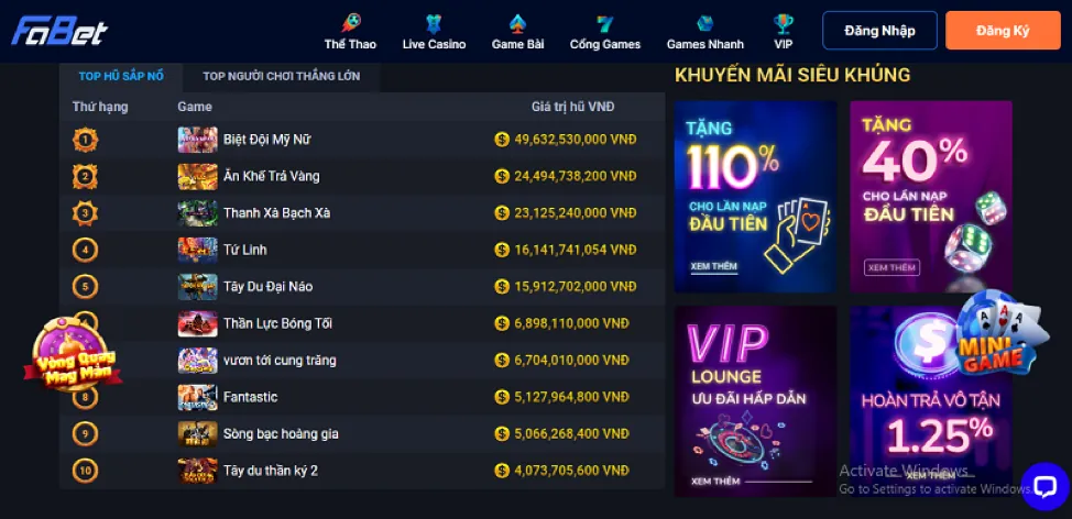 Bàn chơi game bài tài xỉu online tại win vn